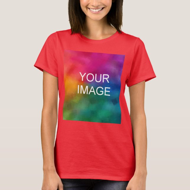 Popular Deep Red Elegant Modern Template T-Shirt (Front)