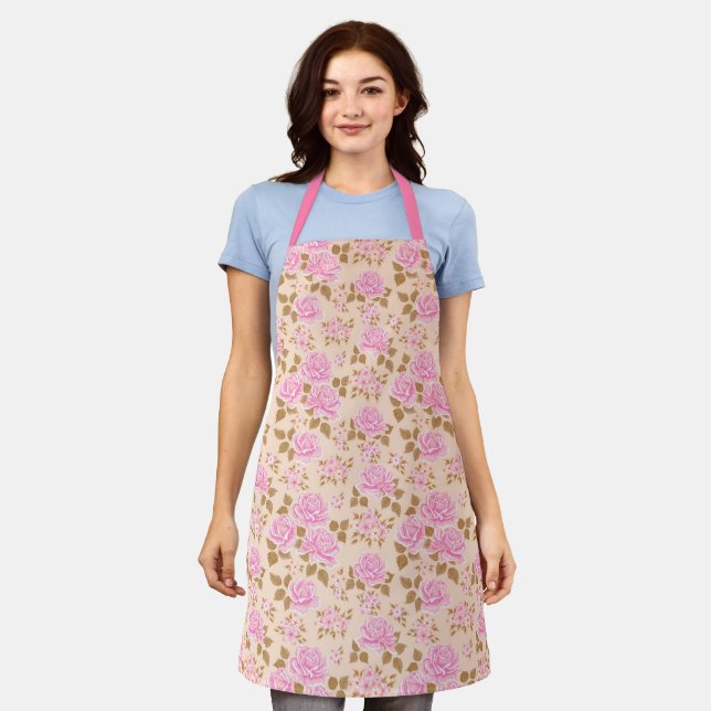 Popular Elegant Floral Apron (Worn)