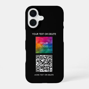 Popular Elegant Template Add QR Code Upload Logo iPhone 16 Case