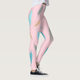 Popular Feathers Luxury Boho Collection Leggings