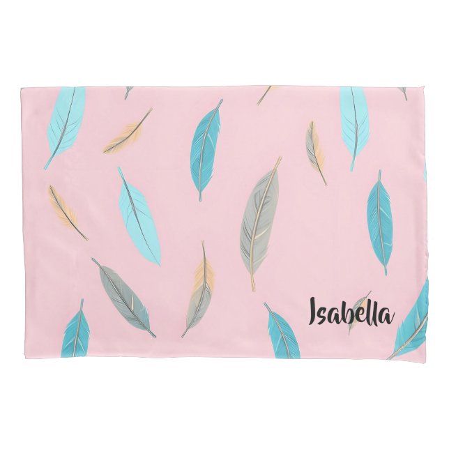 Popular Feathers Luxury Boho Collection Pillowcase (Front)