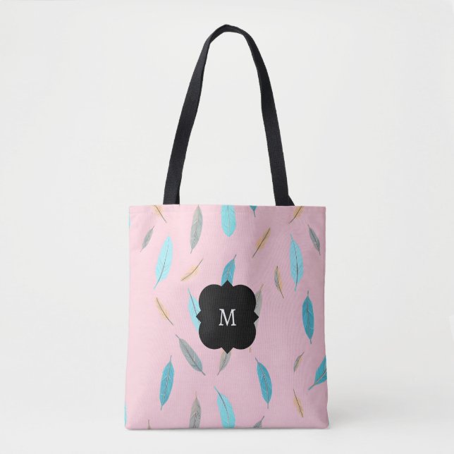 Popular Feathers Luxury Boho Collection Tote Bag (Front)