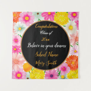 Popular Floral Customise White Tapestry