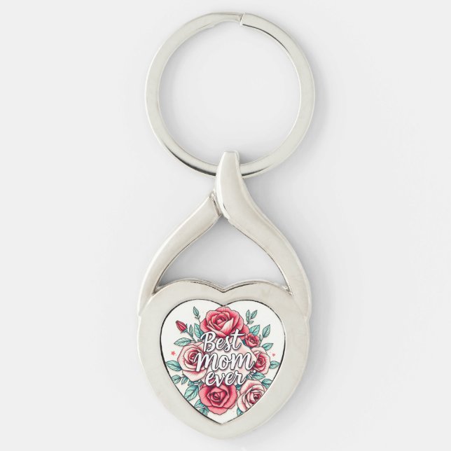 Popular Floral Luxury Gift Collection Key Ring (Front)