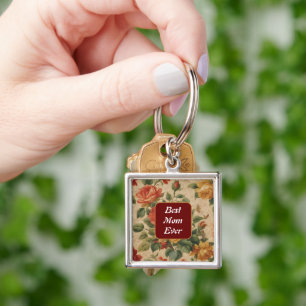 Popular Floral Watercolor Vintage Collection Key Ring