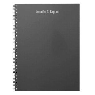 Popular Font Grey Professional Minimalist Notebook