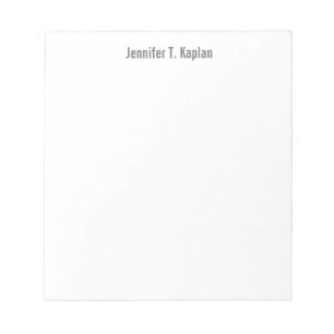 Popular Font Grey White Professional Minimalist Notepad