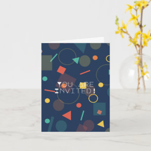 Popular Geometric design Birthday Invitation