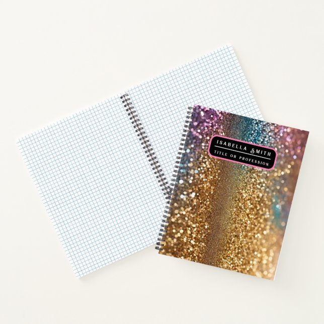 Popular Glitter Opal Holographic Collection Notebook (Inside)