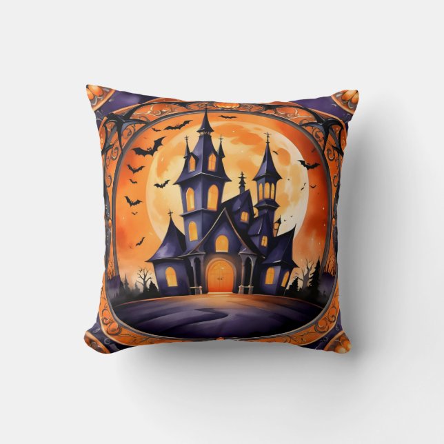 Popular Halloween Pumpkin Autumn Collection Cushion (Front)
