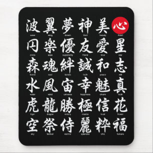 Popular Japanese Kanji Mouse Mat