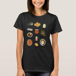 Popular Korean Food Kimchi Bibimbap Food Lover T-Shirt