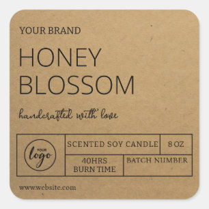 Popular Kraft Candle Labels
