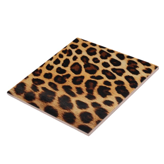 Popular Leopard Cat Animal Print Collection Tile (Side)