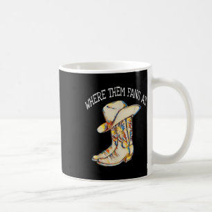 Popular Line Dance Song With Cowboy Hat &amp; Boot Coffee Mug