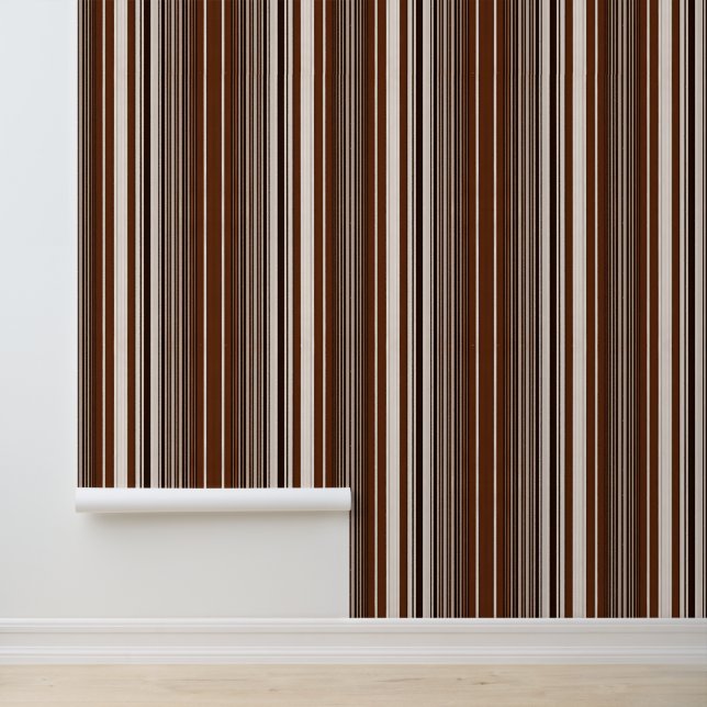 Popular Linen Luxury Brown White Colection Wallpaper (Application)