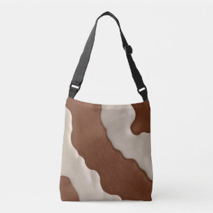 Popular Luxury Elegant Faux Cow Leather Collection Crossbody Bag