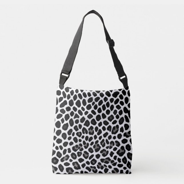 Popular Luxury White Leopard Elegant Collection Crossbody Bag (Front)
