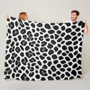 Popular Luxury White Leopard Elegant Collection Fleece Blanket