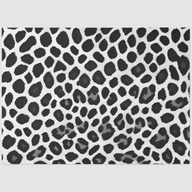 Popular Luxury White Leopard Elegant Collection Tissue Paper (Front)