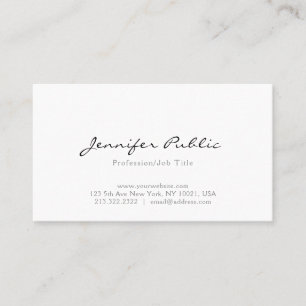 Popular Modern Elegant Minimalist Template Cute Business Card