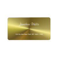 Popular Modern Metallic Faux Gold Script Template