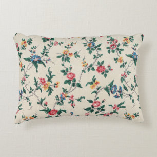 Popular multicolored flower pattern decorative cushion