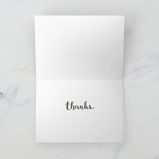 Popular multicolored flower pattern thank you card (Inside)
