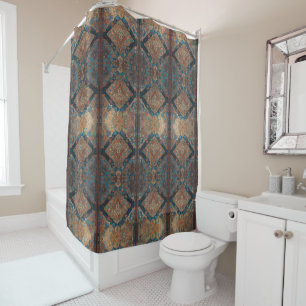 Popular Persian Beautiful Old Pattern Collection Shower Curtain