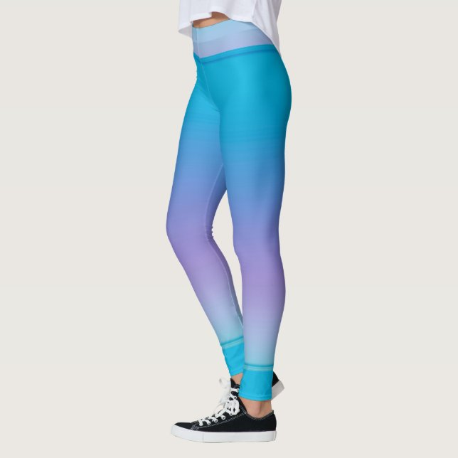 Popular Purple Blue Leggings (Left)