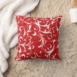 Popular red tiled pattern  cushion