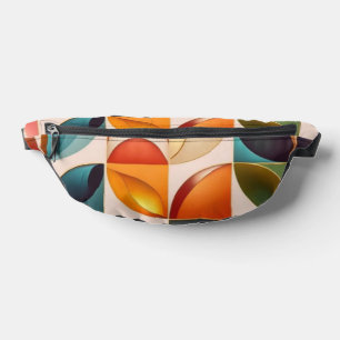 Popular Retro Abstract Squares Collection Bum Bags