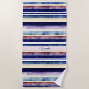 Popular Summer Navy Blue Boat Stripes Collection Beach Towel