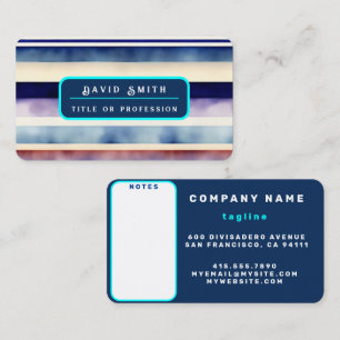 Popular Summer Navy Blue Boat Stripes Collection Business Card