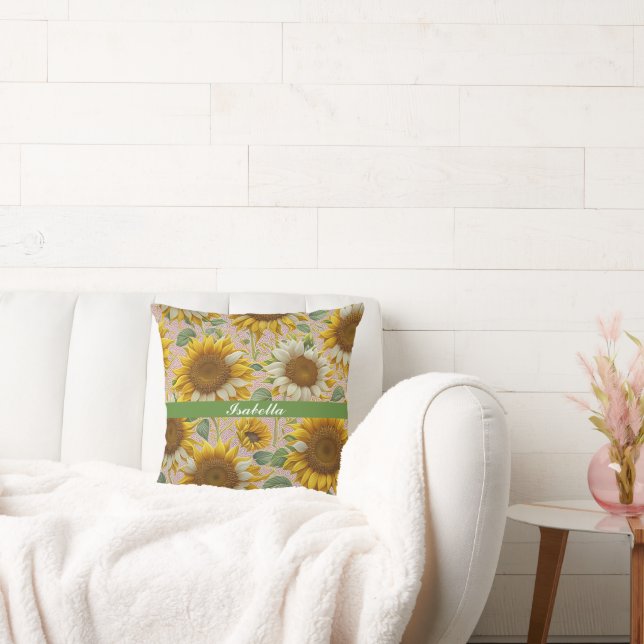 Popular Sunflower Beautiful Collection Cushion (Couch)