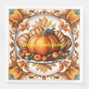 Popular Thanksgiving Pumpkin Autumn Collection Napkin