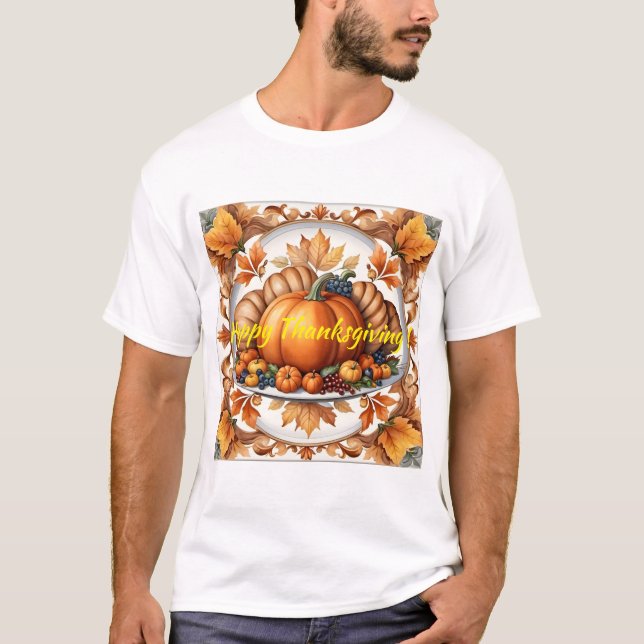 Popular Thanksgiving Pumpkin Autumn Collection T-Shirt (Front)
