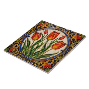 Popular Tulips Beautiful Collection Ceramic Tile
