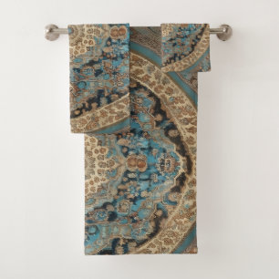 Popular Turkish Beautiful Old Pattern Collection Bath Towel Set