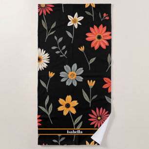 Popular Vintage Beautiful Floral Collection Beach Towel