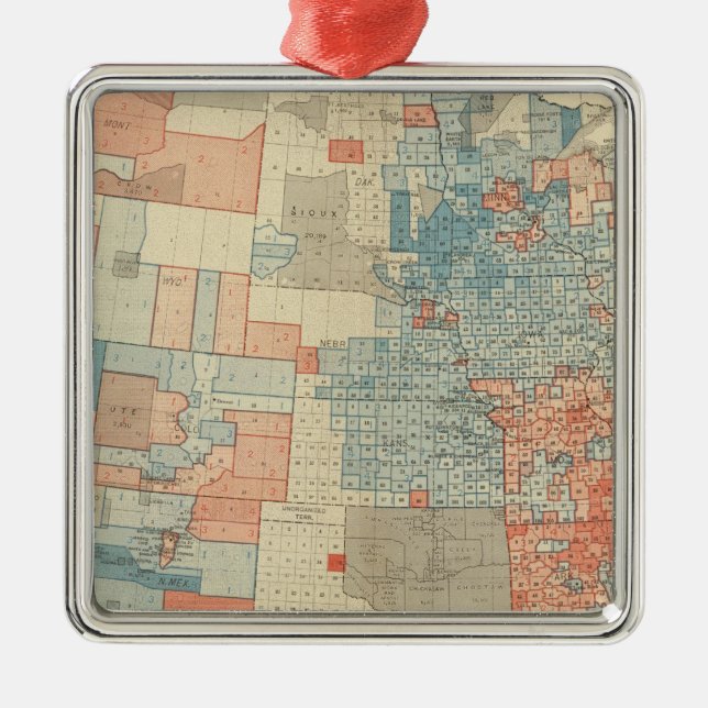 Popular vote 1880 metal tree decoration (Front)