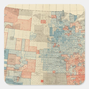 Popular vote 1880 square sticker