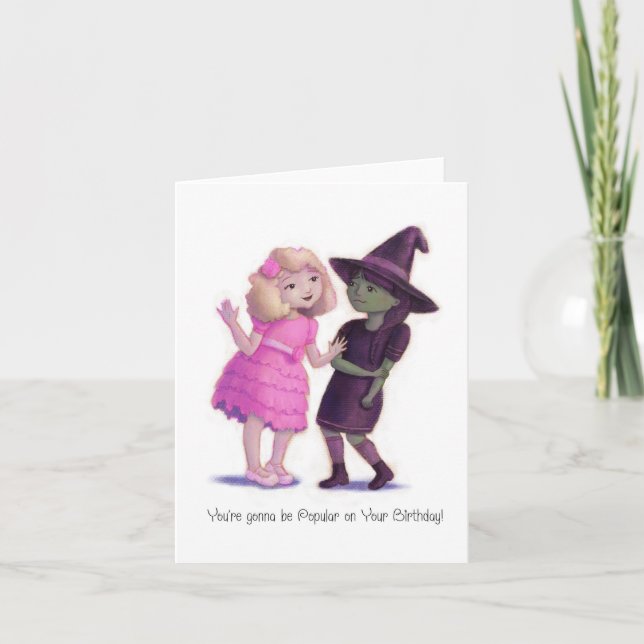 Popular Wicked the Musical Birthday Card (Front)