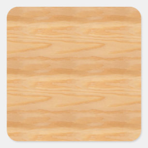 Popular Wood Blank Template Elegant Design Classic Square Sticker