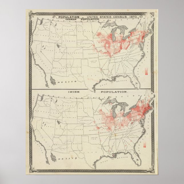 Population United States census Poster (Front)
