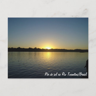 Por do Sol no Rio Tocantins Postcard