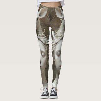 Porcelain Beautiful Goth Creepy Creatures Leggings