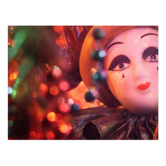 Porcelain Clown Custom Postcard