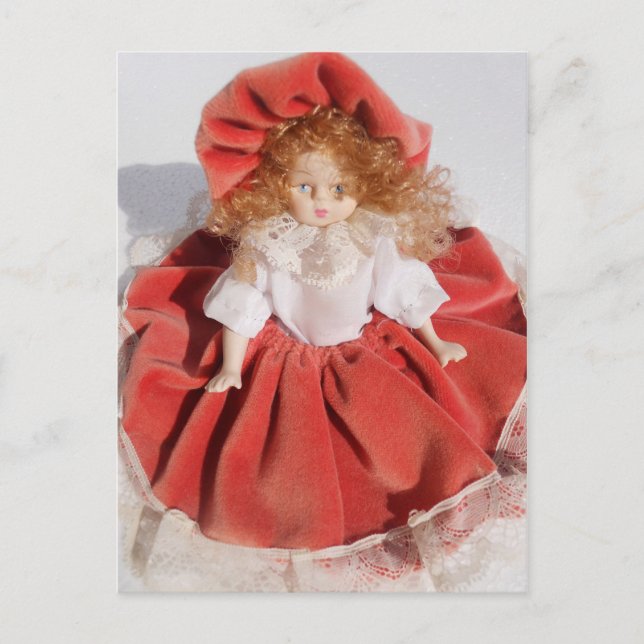 porcelain doll postcard (Front)