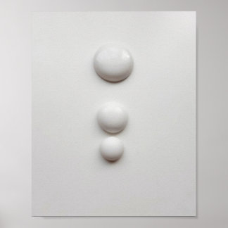 Porcelain hemispheres 1 poster